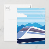 Schnellzug Postkarte (Vorne/Hinten)