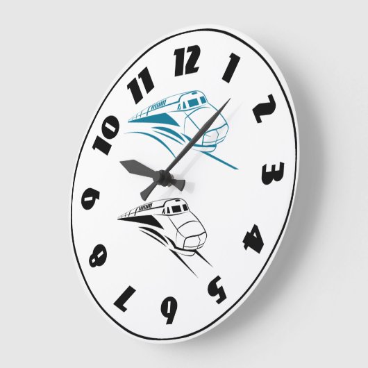 Schnellzug-Uhr Große Wanduhr (Winkel)