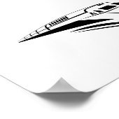 Schnellzugplakat Poster (Ecke)