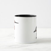 Schnepfe mit gestreiftem Schwanz Tasse (Zentrum)