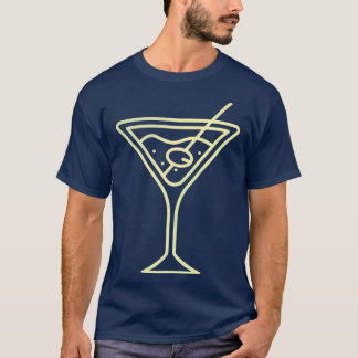 Schnes Cocktail Glas als Party Geschenk Barkeeper T-Shirt