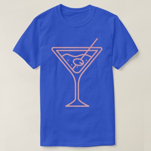 Schnes Cocktail Glas als Party Geschenk trinken T-Shirt (Design vorne)