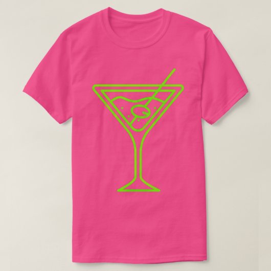Schnes Cocktail Glas als Party Geschenk witzig T-Shirt (Design vorne)