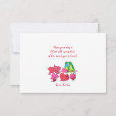 Schnickschnack Liebesvögel Valentinstag Karte (Rückseite)