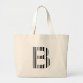 SCHNITT B BAR CODE Erste erste Barcode-Muster Jumbo Stoffbeutel (Vorne)
