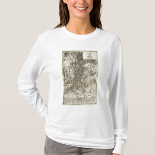 Schnitt- des Westens neue und topographische Karte T-Shirt