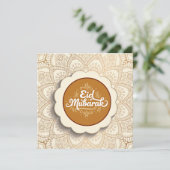 Schnitt Eid Mubarak Feiertagskarte (Stehend Vorderseite)