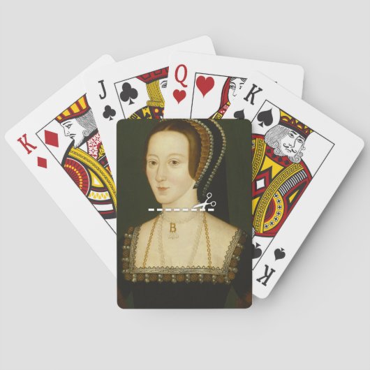 Schnitt hier - Anne Boleyn Spielkarten (Rückseite)
