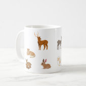 Schnitt-Tier-Freunde Keramikbecher Kaffeetasse (Vorderseite Links)