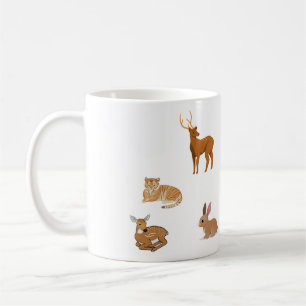 Schnitt-Tier-Freunde Keramikbecher Kaffeetasse