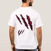 Schnitt und Kerbe T-Shirt (Rückseite)