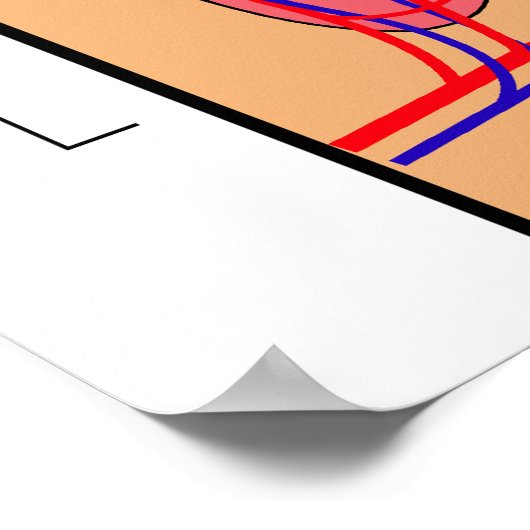 Schnittdiagramm eines menschlichen Zahnes Poster (Ecke)