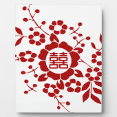 Schnitte aus Blumenpapier - weißes doppeltes Glück Fotoplatte (Vorderseite)