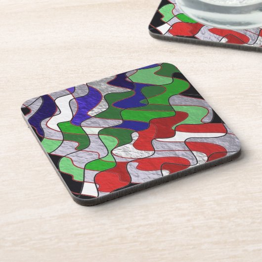 Schnittfarben Getränkeuntersetzer (Linke Seite)