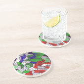 Schnittfarben Sandstein Untersetzer (Seite)