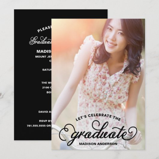 SCHNITTGRAD| EINLADUNG DER GRADUIERUNGSPARTEI (Vorne/Hinten)