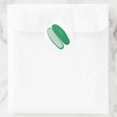 Schnittholz Runder Aufkleber (Tasche)