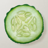 Schnittholz Rundes Kissen (Rückseite)