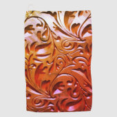 Schnittholz wirkt elegant abstrakt braun golfhandtuch (Vorderseite)