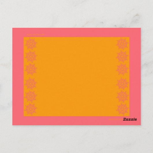 SCHNITTHONEYSUCKLE LESEZEICHEN POSTKARTE (Rückseite)