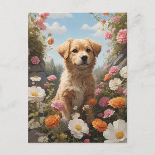 Schnitthund Postkarte (Vorderseite)