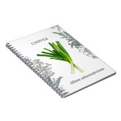 Schnittlauch — Allium schoenoprasum Notizblock (Rechte Seite)