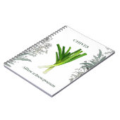 Schnittlauch — Allium schoenoprasum Notizblock (Linke Seite)