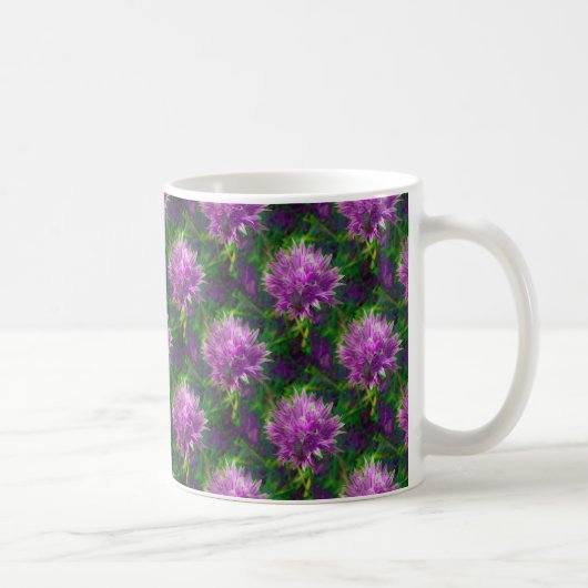 Schnittlauch-Blumen-Tasse Kaffeetasse (Rechts)
