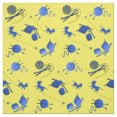 Schnittmuster aus blauem Muster, genäht Stoff (Muster)