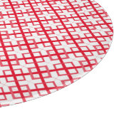 Schnittplatine - rote Schnittplätze Schneidebrett (Ecke)