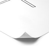 Schnittpunkt von Linien und Flugzeug - Abstrakte K Poster (Ecke)