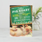 SCHNITTSCHERE ROAST-Party Einladung (Stehend Vorderseite)