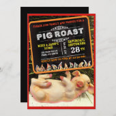 SCHNITTSCHERE ROAST-Party Einladung (Vorne/Hinten)
