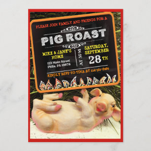 SCHNITTSCHERE ROAST-Party Einladung
