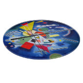 SCHNITTSTELLE - 12" - "Blaue Malerei" - Kandinsky Schneidebrett (Ecke)