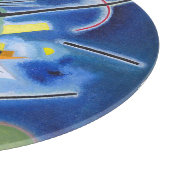 SCHNITTSTELLE - 12" - "Blaue Malerei" - Kandinsky Schneidebrett (Ecke)