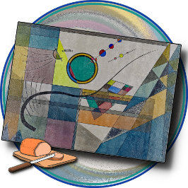 SCHNITTSTELLE - "Grün" - Ein Abstrakte von Kandins Schneidebrett