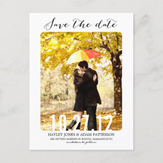 SCHNITTSTELLE Save the Date Postkarte