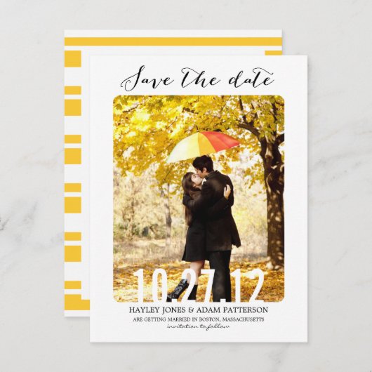 SCHNITTSTELLE Save the Date Postkarte (Vorne/Hinten)