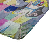 SCHNITTSTELLE - Schwarze Spalten in einer Landscha Schneidebrett (Ecke)