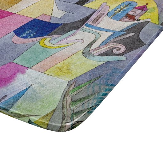 SCHNITTSTELLE - Schwarze Spalten in einer Landscha Schneidebrett (Ecke)