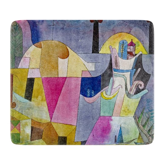 SCHNITTSTELLE - Schwarze Spalten in einer Landscha Schneidebrett (Vorderseite)