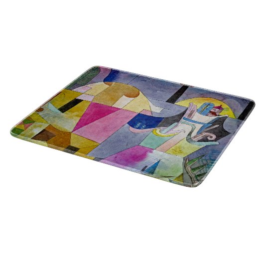 SCHNITTSTELLE - Schwarze Spalten in einer Landscha Schneidebrett (Ecke)