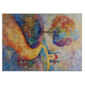 SCHNITTSTELLE - Weiße Landschaft Schneidebrett (Vorderseite)