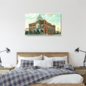 Schnittstellenansicht von Meridian und Stewart Str Leinwanddruck (Insitu (Schlafzimmer))