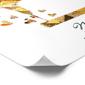 Schnittstellennähmaschinenherzen Poster (Ecke)