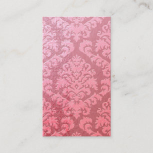 Schnittvelours, geprägter Satin in Rosa Visitenkarte