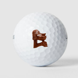 Schnitzel aus Holz Golfball
