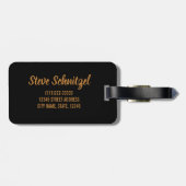 Schnitzel jeden Tag Funny Cutlet Escalope Design Gepäckanhänger (Rückseite horizontal)