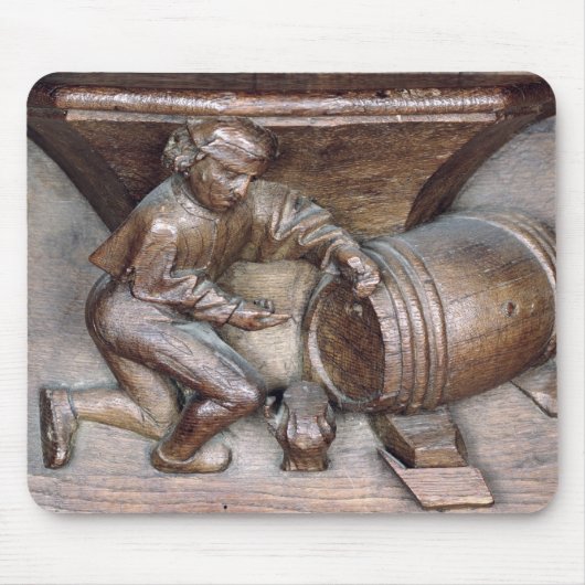 Schnitzen, einen Mann darstellend, der Mousepad (Vorne)